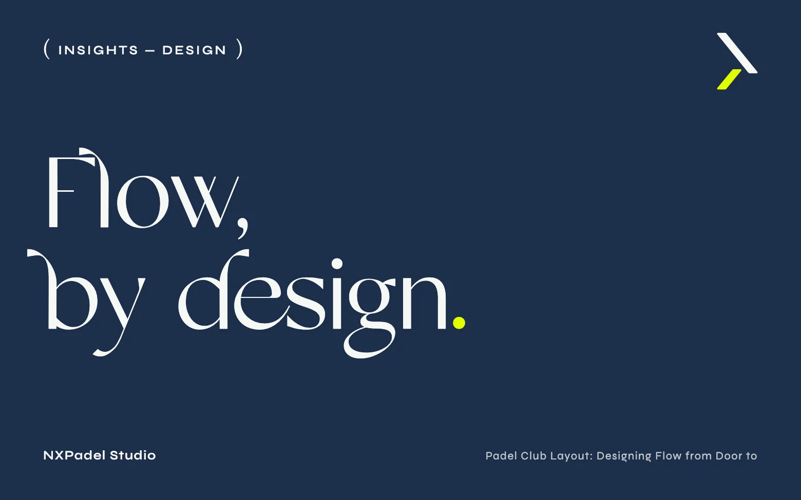 Padel Club Layout: Designing Flow from Door to Court