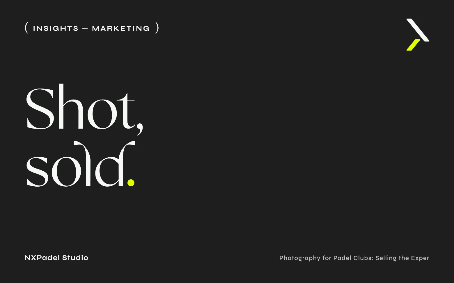 Photography for Padel Clubs: Selling the Experience